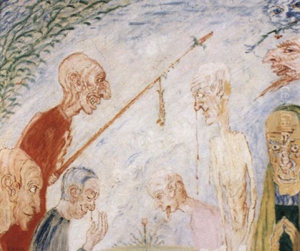 De Pelgrims by James Ensor