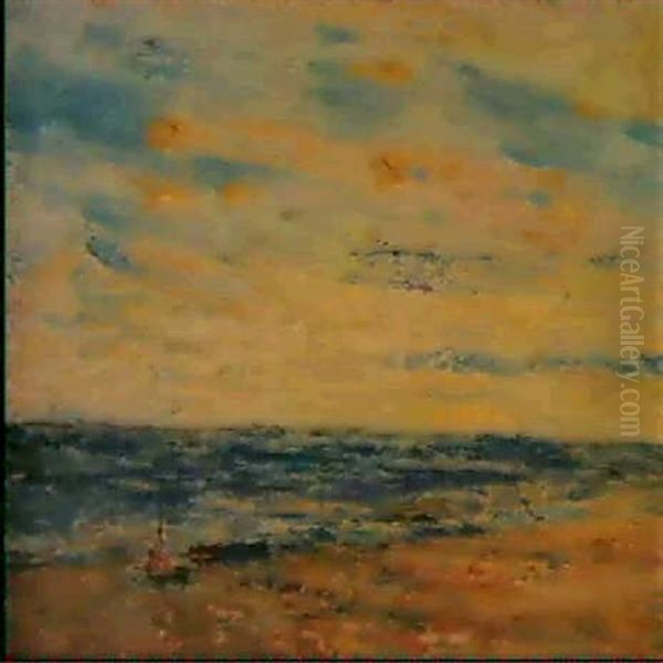 Marine Bleu Oil Painting by James Ensor