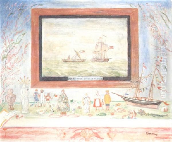 Le Folklore De Nos Meres Oil Painting by James Ensor