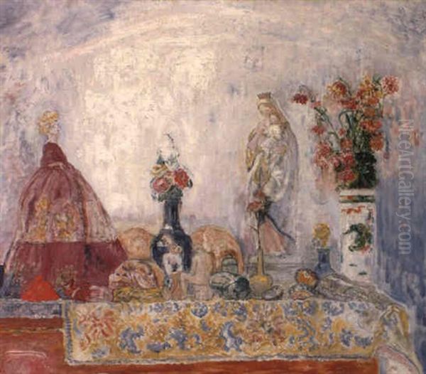 Vierge Et Mondaine Oil Painting by James Ensor