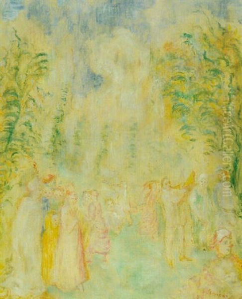 Reve Realise Oil Painting by James Ensor