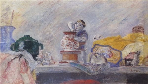 Chinoiserie Oil Painting by James Ensor