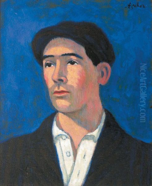 Autoportrait De L'artiste Oil Painting by Georges Ascher