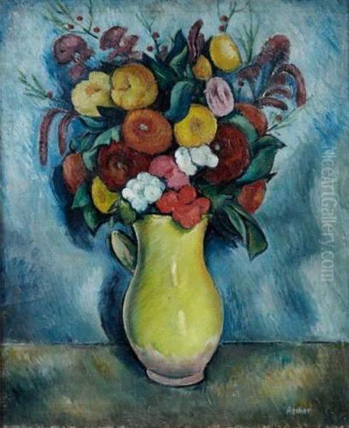 Fleurs Oil Painting by Georges Ascher