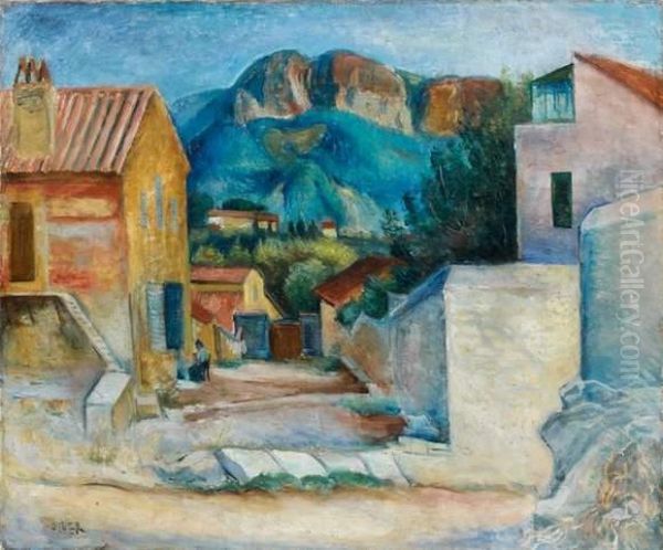 Vue De Cassis Oil Painting by Georges Ascher