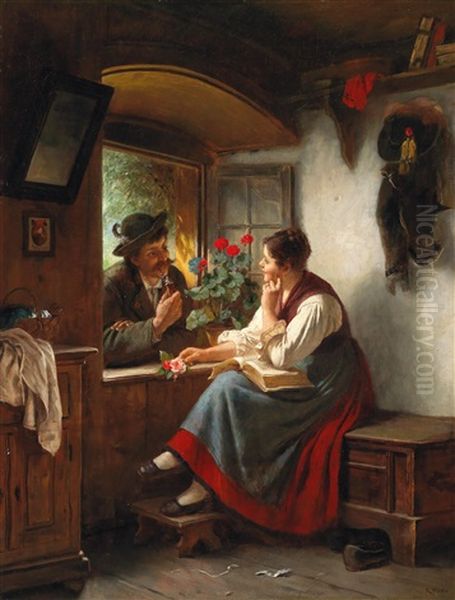 The Beloved Oil Painting by Rudolf Epp