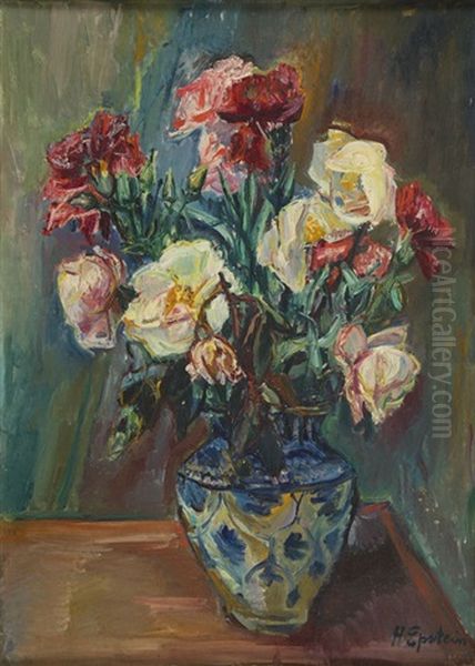 Flowers Oil Painting by Henri Epstein