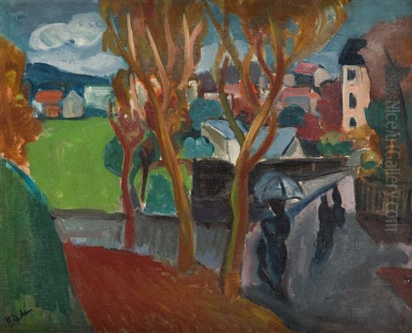 Landscape With The Trees by Henri Epstein