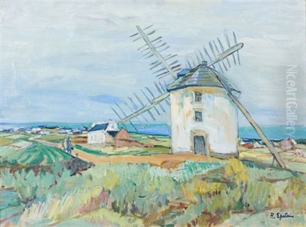 Le Moulin Oil Painting by Henri Epstein