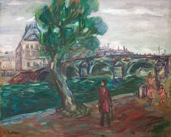 Le Pont Neuf Oil Painting by Henri Epstein