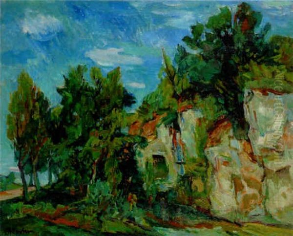 Paysage De Provence Oil Painting by Henri Epstein