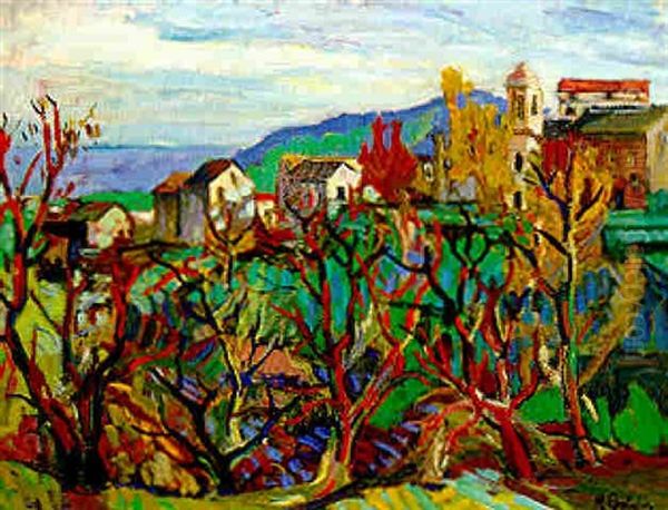 Paysage De Provence Oil Painting by Henri Epstein