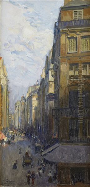 Parisgata Oil Painting by Axel Erdmann