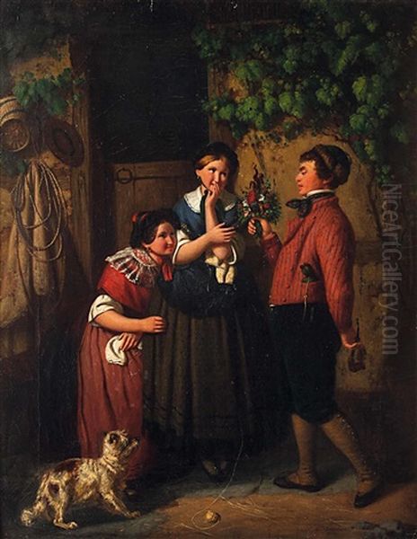 Der Kavalier Oil Painting by Ludwig Erdmann