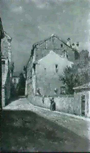 Strasse In Segovia Bei Mondschein Oil Painting by Moritz Erdmann