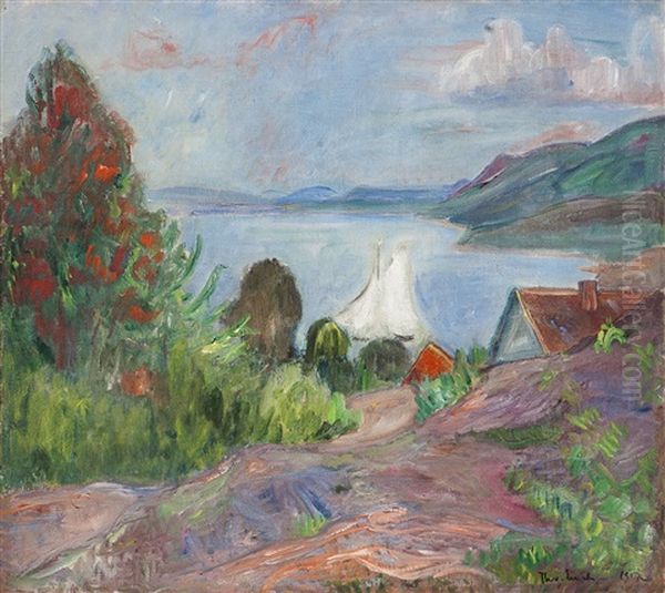 Sommer I Holmsbu Oil Painting by Thorvald Erichsen