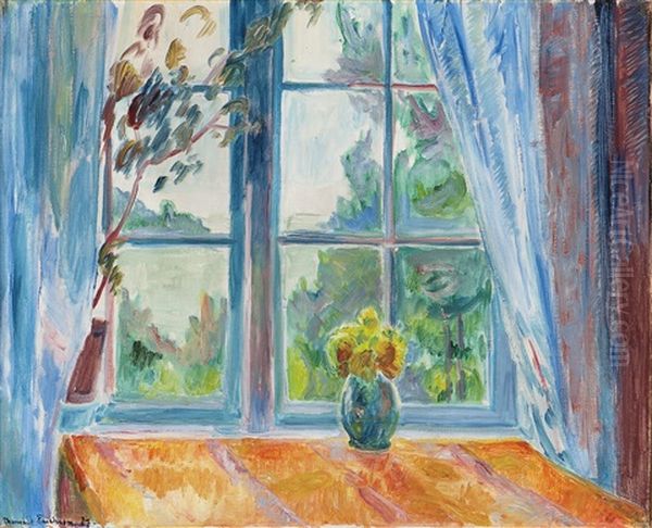 The Window Oil Painting by Thorvald Erichsen