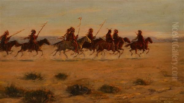 Hostiles Oil Painting by David Ericson