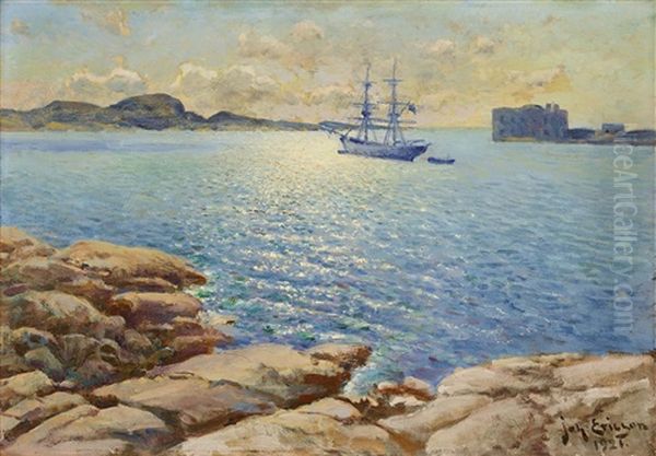 Sommardag, Marstrand Oil Painting by Johan Ericson