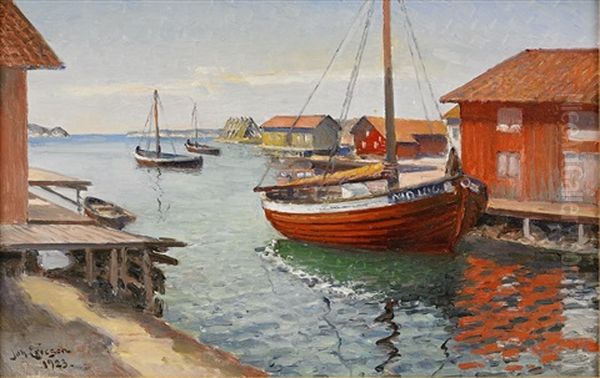 Bathamn Oil Painting by Johan Ericson