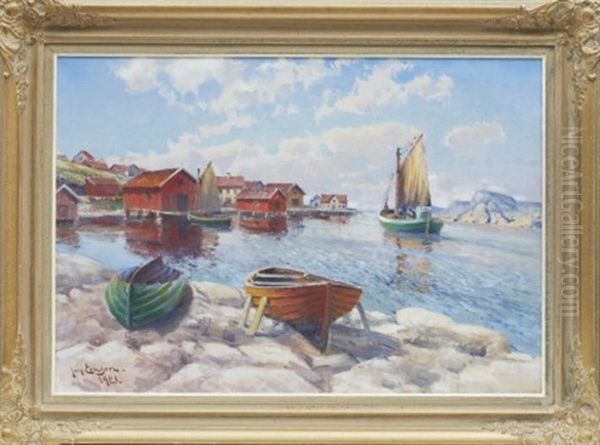 Fiskelage Oil Painting by Johan Ericson