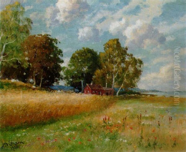 Sommarang Vid Havet Oil Painting by Johan Ericson