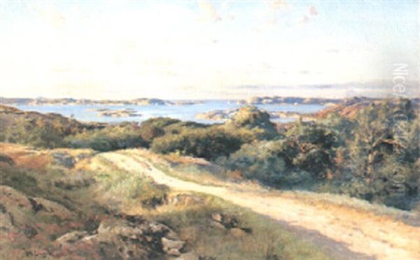 Solig Sommardag, Marstrand Oil Painting by Johan Ericson