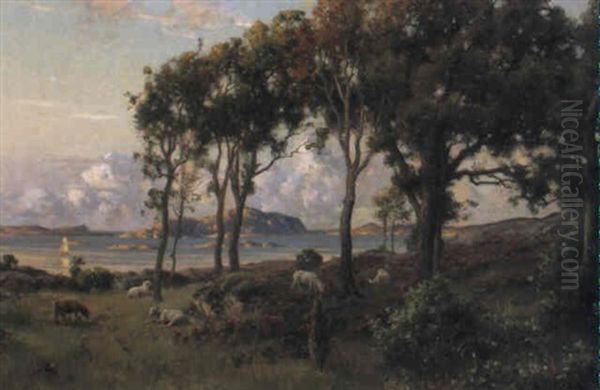 Kustlandskap, Bohuslan Oil Painting by Johan Ericson