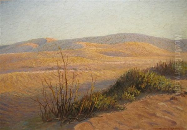 Desert Scene Oil Painting by Axel Francis Zeraava Eriksson