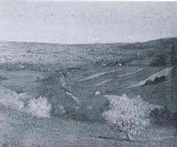 Blick Auf Wien Von Der Wildgrude (kahlenberg) Oil Painting by Franz Erler