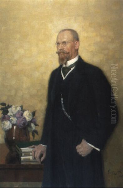 Geheimrat Dr. Remer Oil Painting by Fritz Erler