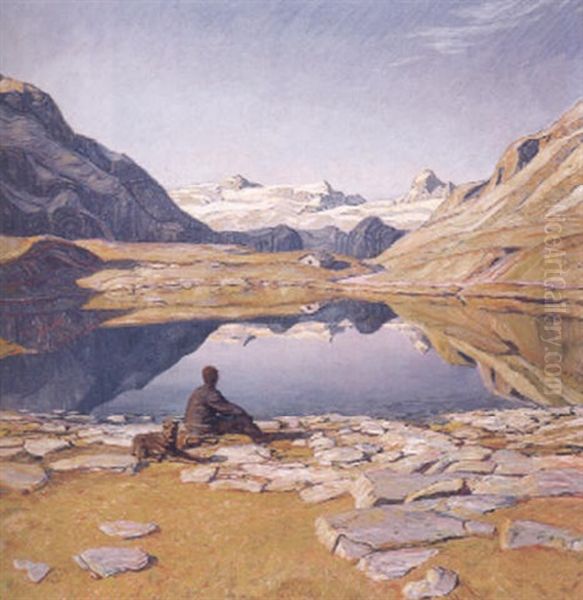 Scheidender Sommer Oil Painting by Erich Erler-Samedan