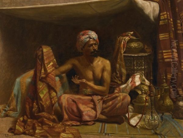 The Rug Merchant Oil Painting by Rudolf Ernst