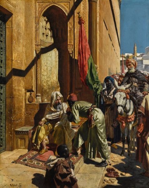 The Fortune Teller, Cairo Oil Painting by Rudolf Ernst