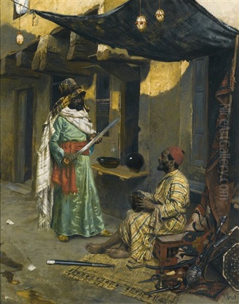 The Arms Merchant Oil Painting by Rudolf Ernst