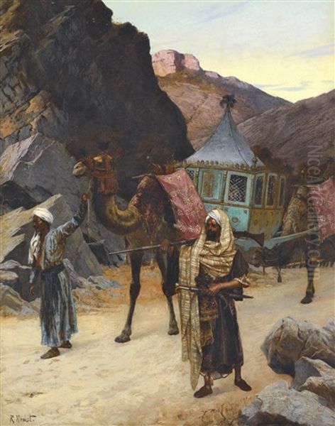 The Palanquin Oil Painting by Rudolf Ernst