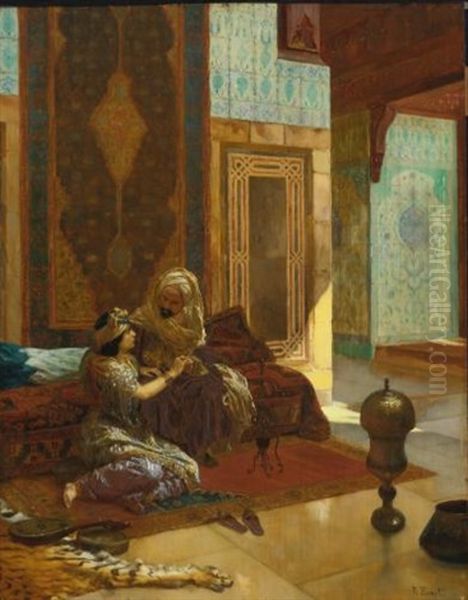 La Favorite Oil Painting by Rudolf Ernst