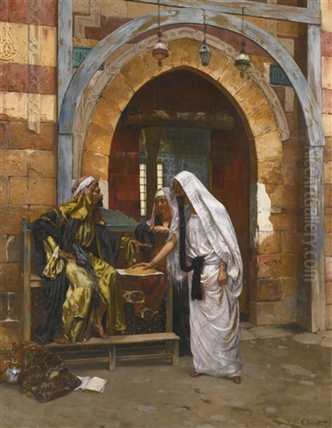 The Fortune Teller Oil Painting by Rudolf Ernst