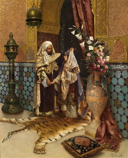 Die Favoritin Oil Painting by Rudolf Ernst