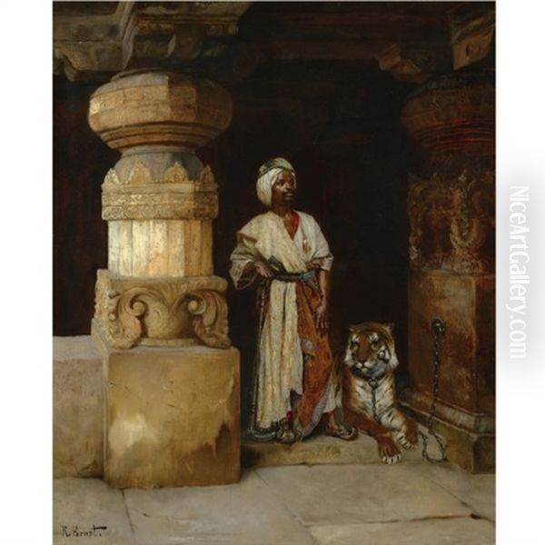 The Palace Guard Oil Painting by Rudolf Ernst