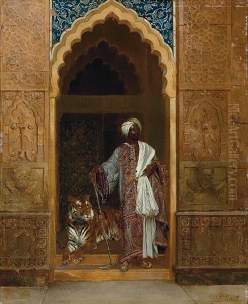 The Gate Keepers Oil Painting by Rudolf Ernst