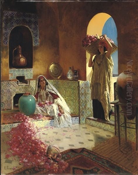 The Perfume Makers Oil Painting by Rudolf Ernst