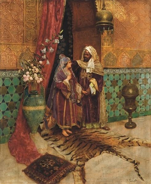 Greeting The Bride Oil Painting by Rudolf Ernst