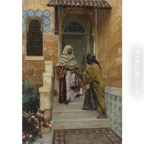 The Presentation Oil Painting by Rudolf Ernst