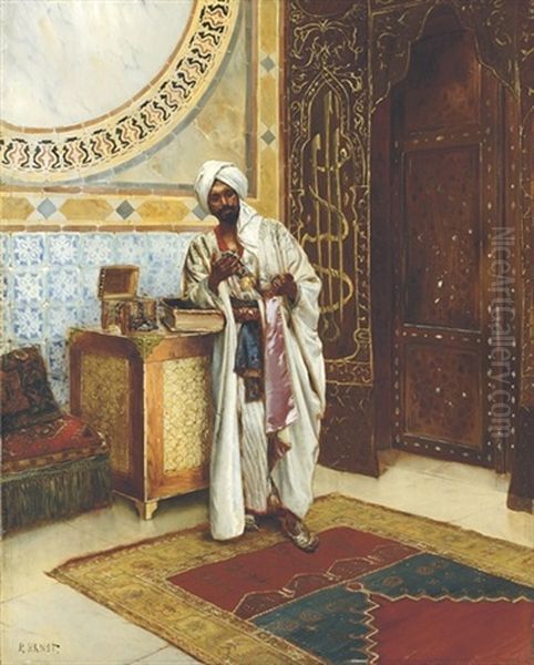 The Jewellery Box Oil Painting by Rudolf Ernst