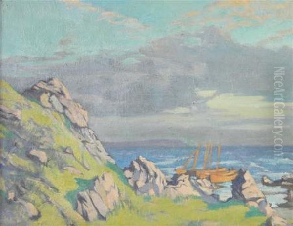 Sea Loch Oil Painting by William Ashbaugh