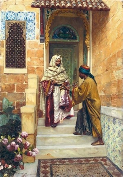 The Presentation Oil Painting by Rudolf Ernst