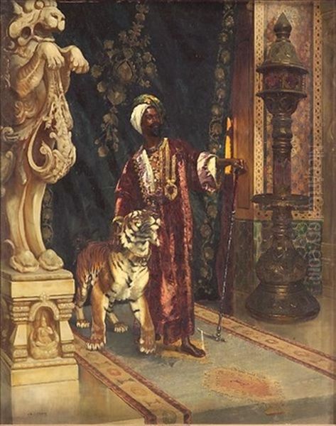 The Guardians Oil Painting by Rudolf Ernst