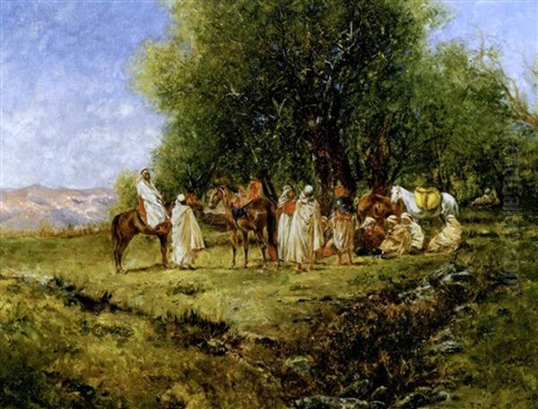 Accampamento Arabo Oil Painting by Rudolf Ernst