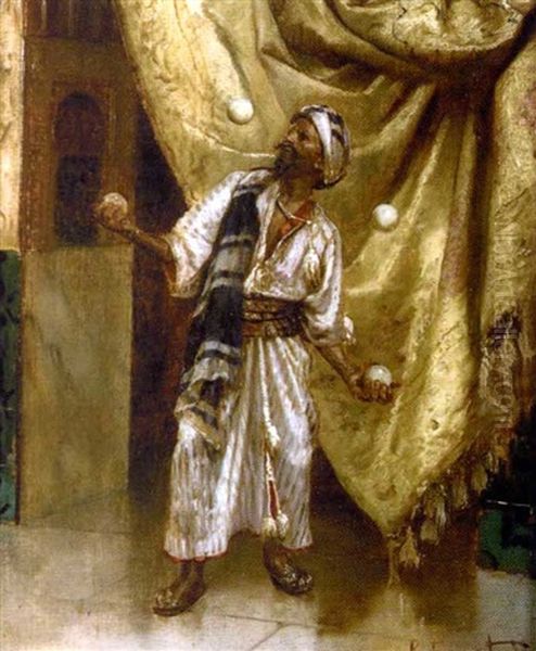 Le Jongleur Oil Painting by Rudolf Ernst